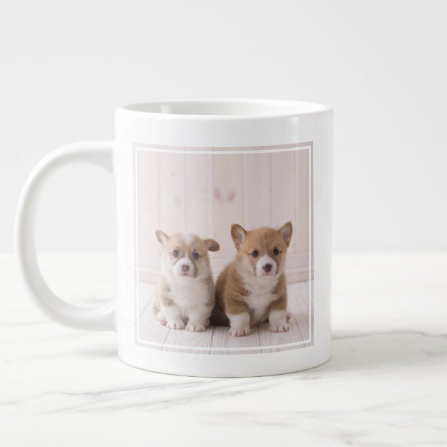Grande Tasse Cutest Baby Animals | Two Baby Corgis Sitting (Gauche)