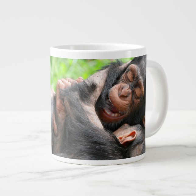 Grande Tasse Cutest Baby Animals | Two Young Chimpanzees (Devant droit)