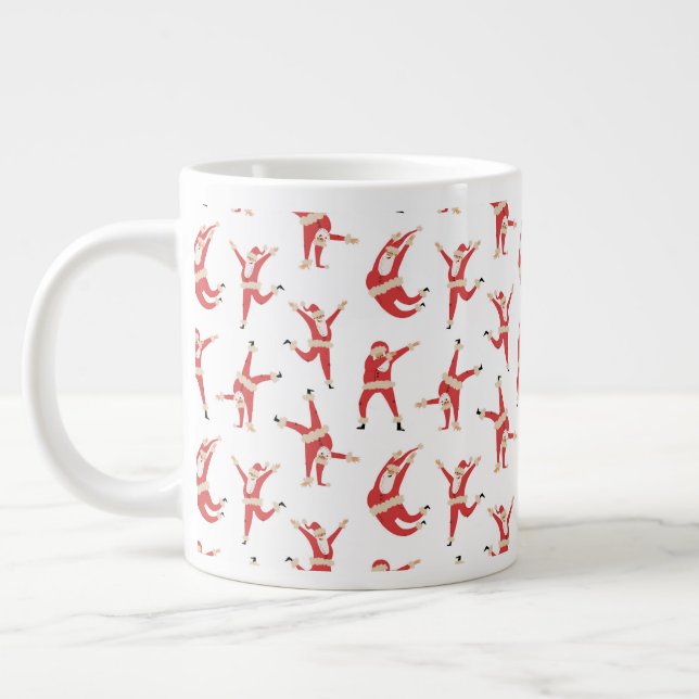 Grande Tasse Dabing Père Noël Fun Motif de Noël (Gauche)