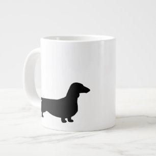 Grande Tasse Dachshund Silhouettes Wiener Amoureux des chiens
