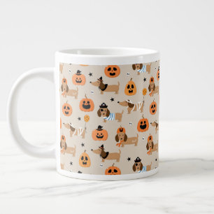 Grande Tasse Dachshunds en Halloween Costumes Motif