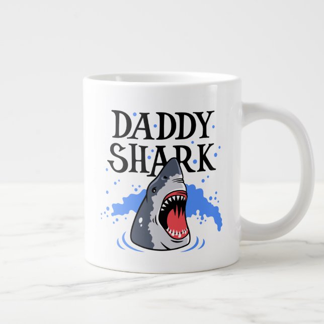 Grande Tasse Daddy Shark - Grand Blanc (Droite)