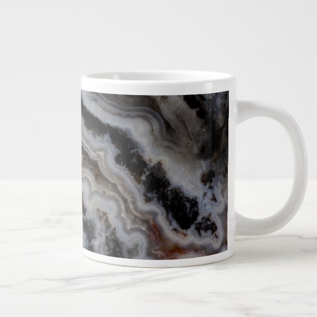 Grande Tasse Dalle mixte de jaspe agate (Droite)