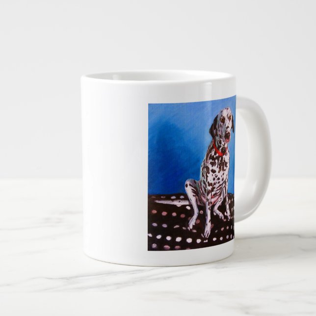 Grande Tasse Dalmate sur le coussin tacheté 2011 (Devant droit)