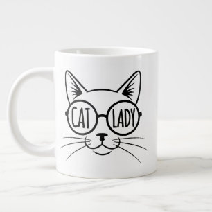 Grande Tasse Dame aux chats
