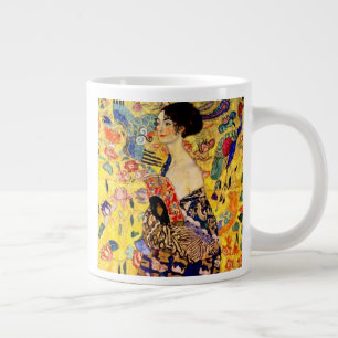 Grande Tasse Dame Gustav Klimt avec ventilateur