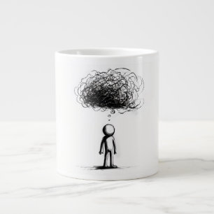 Grande Tasse Dans le nuage de pensée