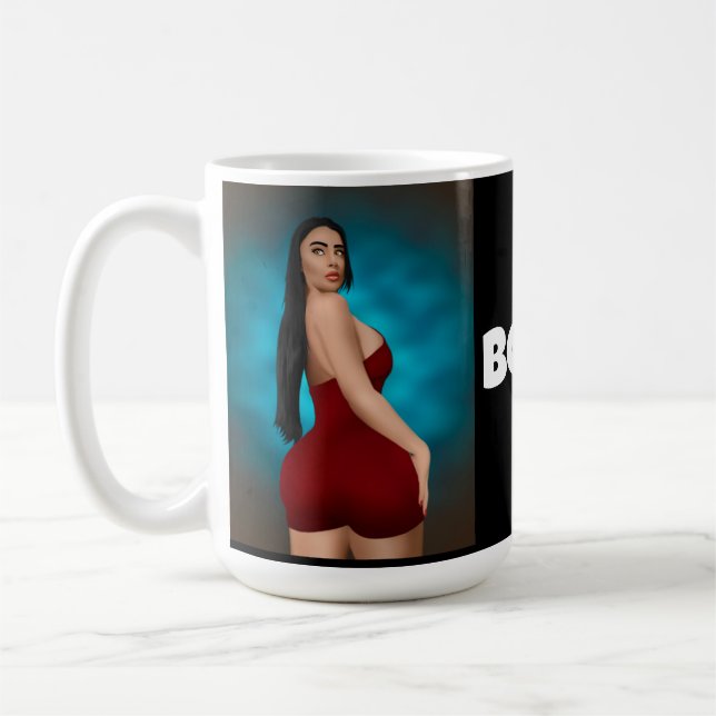 GRANDE TASSE DE CAFÉ POUR BELLE FEMME (Gauche)