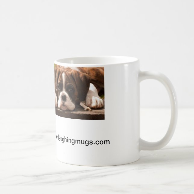Grande tasse de chiot de boxeur (Droite)