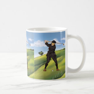 Grande tasse de regard de période de golf vintage