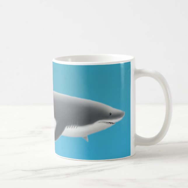 Grande tasse de requin blanc (Droite)