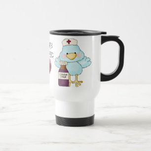 Grande tasse de voyage d'infirmière de coeur