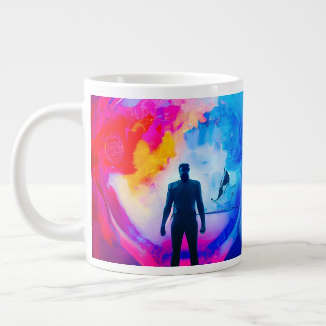 Grande Tasse Debout en Couleurs (Gauche)