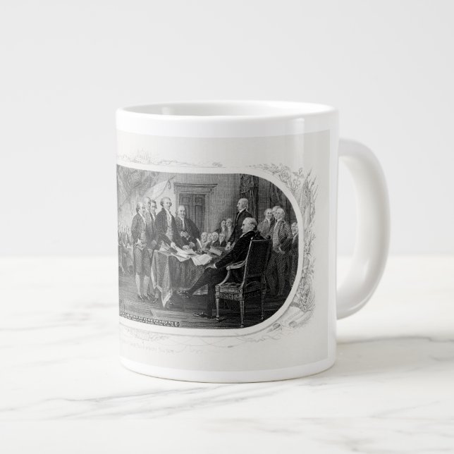 Grande Tasse Déclaration d'indépendance Gravure Argent (Devant droit)