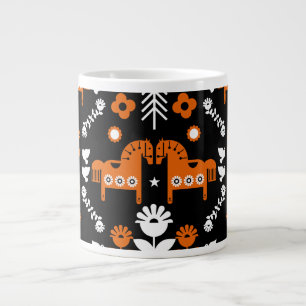 Grande Tasse Décor de la maison du Cheval de Données Nordique