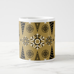 Grande Tasse Décor de Noël Art Nouveau