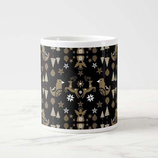 Grande Tasse Décor scandinave de luxe saisonnier (Devant)