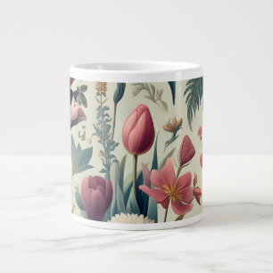 Grande Tasse Découvrez un superbe motif botanique floral printa