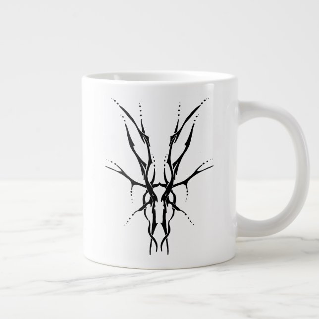 Grande Tasse Deer Skull Tribal Design pour les chasseurs de cer (Droite)
