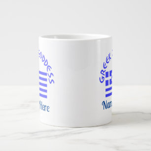 Grande Tasse Déesse grecque et drapeau de la Grèce