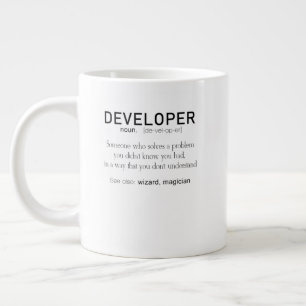 Grande Tasse Définition du codeur de définition du développeur 