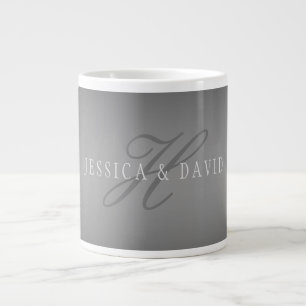 Grande Tasse Dégradé gris changeant progressivement Tout nom/s