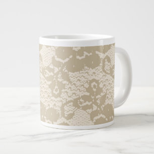 Grande Tasse Dentelle beige