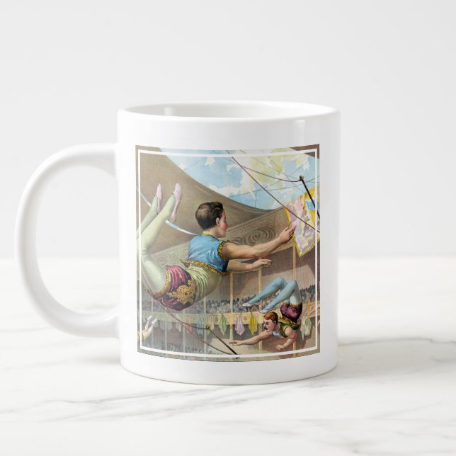 Grande Tasse Des Hommes acrobates Interprétant Un Cirque (Gauche)
