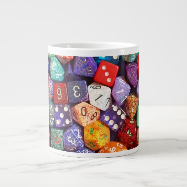 Grande Tasse dés multicolores (Devant)