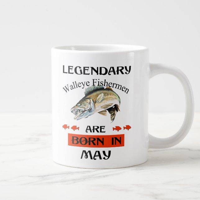 Grande Tasse Des pêcheurs légendaires de walleye sont nés en ma (Droite)