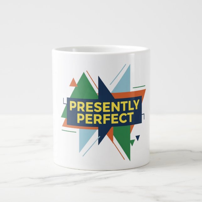 Grande Tasse Design Moderne Abstrait Parfaitement Présent (Devant)
