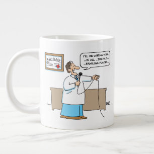 Grande Tasse Dessin animé du radiologue chantant Karaoke Song