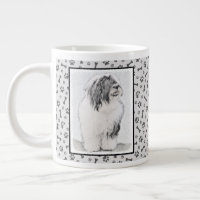 Dessin de collie à oreilles - Joli art original de