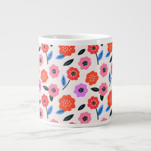 Grande Tasse Dessin de fleurs de Han