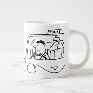 Grande Tasse Dessin du chauffeur de taxi