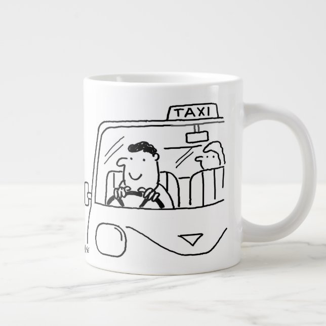 Grande Tasse Dessin du chauffeur de taxi (Droite)