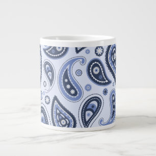 Grande Tasse Dessin imprimé paisley floral complexe