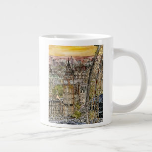 Grande Tasse Destinations  Aquarelle Big Ben et London Eye