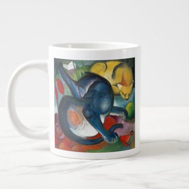 Grande Tasse Deux chats, Franz Marc 1912 (Gauche)