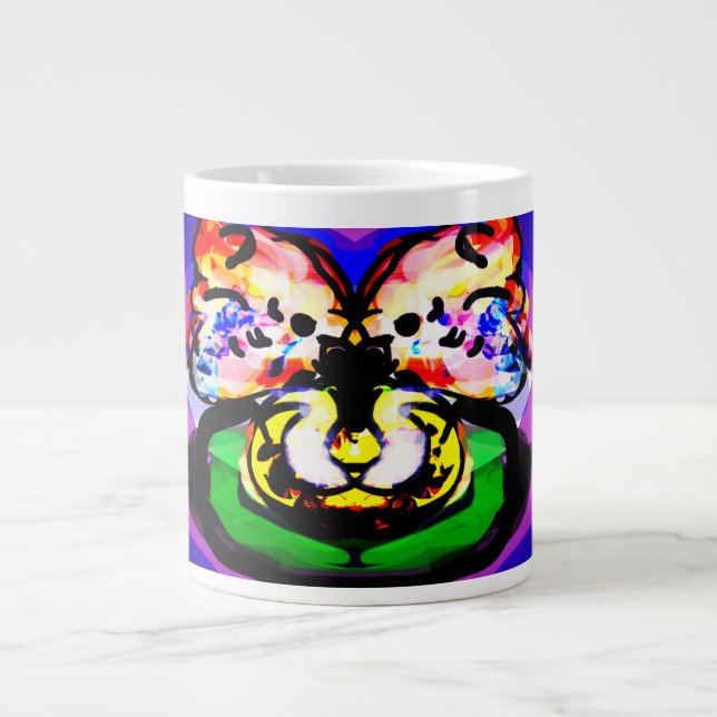 Grande Tasse Deux colombes de printemps  (Devant)