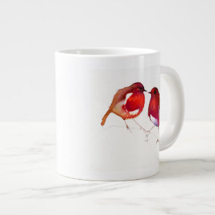 Grande Tasse Deux peu d'oiseaux 2014 d'encre