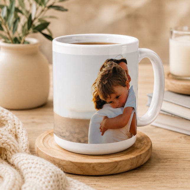 Grande Tasse Deux photos Minimaliste   (Créateur téléchargé)