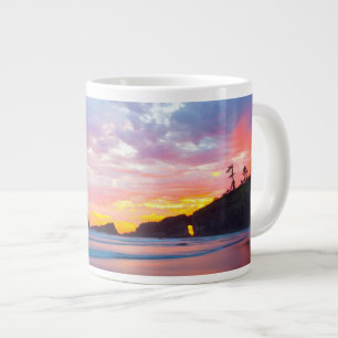 Grande Tasse Deuxième plage au coucher du soleil, Washington