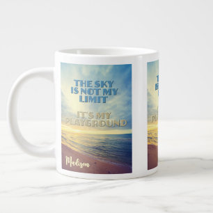 Grande Tasse Devis Sky de nom personnalisé