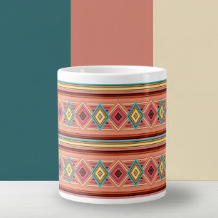 Grande Tasse Diamant et rayures doux multicolores Boug de spéci