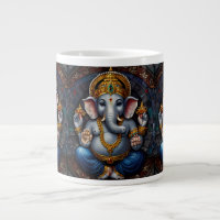 Dieu mignon Garnesh en éléphant forme mosaïque ble
