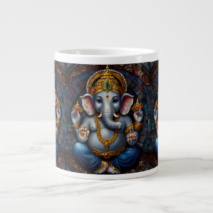 Grande Tasse Dieu mignon Garnesh en éléphant forme mosaïque ble