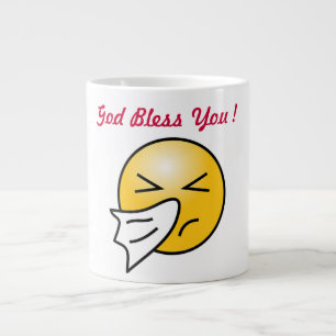 GRANDE TASSE "DIEU VOUS BÉNÉFICIE FACE