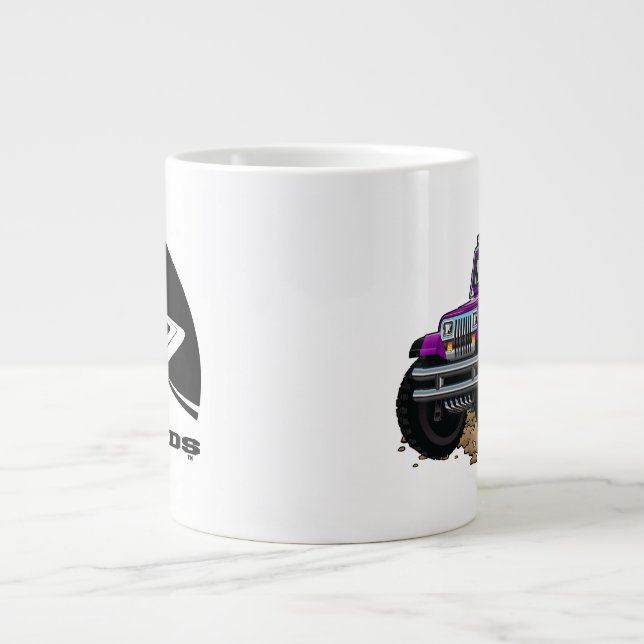 Grande Tasse DigiRods Rat Rod Racer Purple 4x4 Hors route (Devant)
