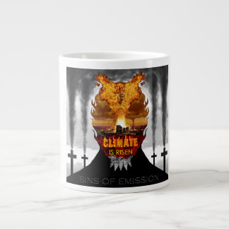 Grande Tasse Digital painting about climate change.